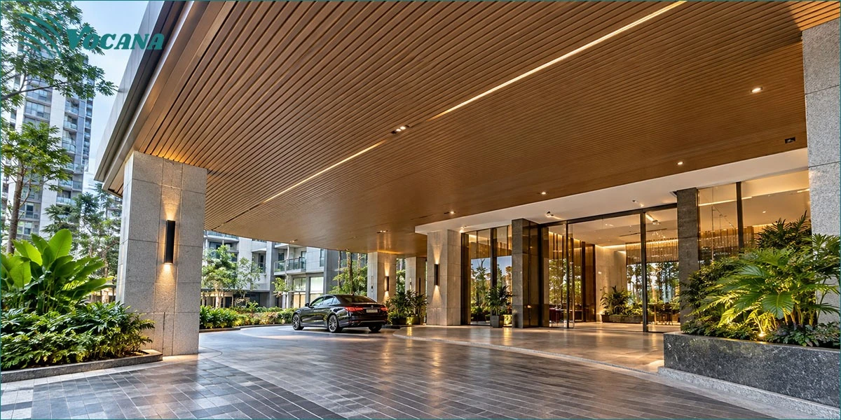 WPC Ceiling For Singapore Condominium Drop-Off Areas WPC Ceiling For Singapore Condominium Drop-Off Areas
