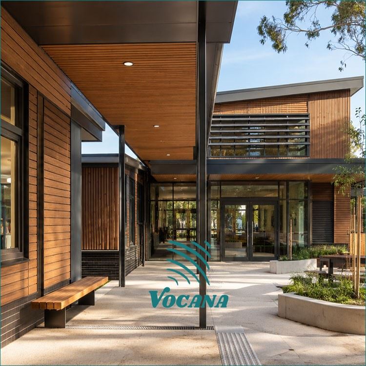 WPC Ceiling For Singapore Condo Drop-Off Areas | Vocana factory