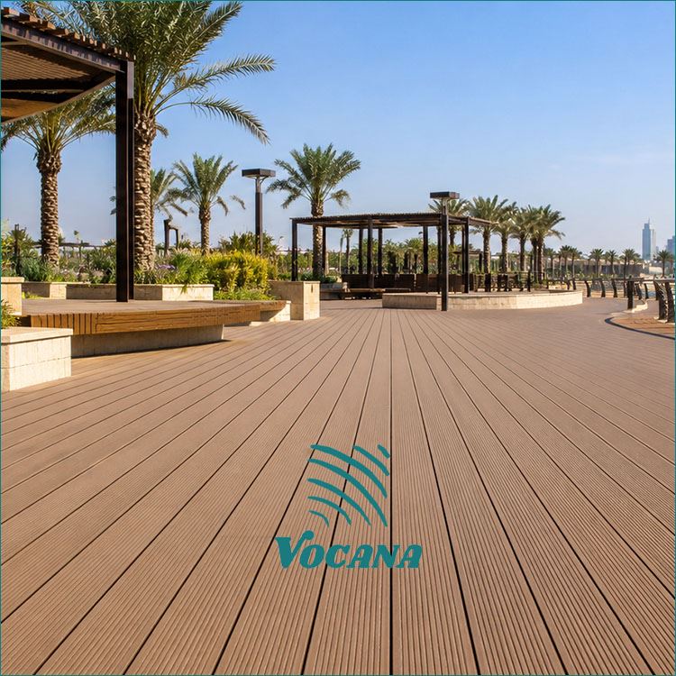 Boird Decking WPC An Araib Shádach|Páirceanna & Éadan Uisce|Vocana